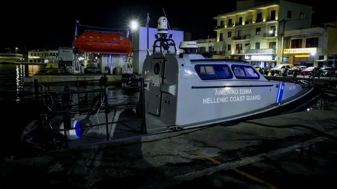 Unser Foto (© Eurokinissi) entstand Dienstagnacht auf der Insel Chios.