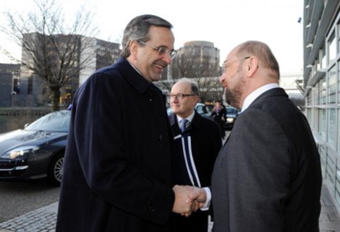 Griechenlands Premier Samaras fordert starkes und vereintes Europa