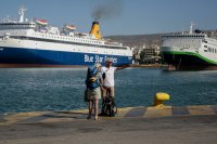 Unser Archivfoto (© Eurokinissi) entstand im Hafen von Piräus.