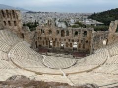 Unser Archivfoto (© Sandra Kretz) zeigt das Athener Theater Herodes Atticus.