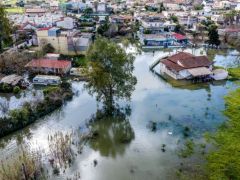 Unser Foto (© Eurokinissi) entstand in der Nähe des Flusses Pinios.