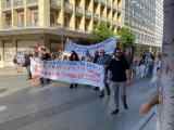 Arbeitsnehmer in Griechenland demonstrieren gegen ein neues Arbeitsgesetz