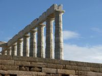 Unser Foto (© Eurokinissi). Sounion-Tempel von Poseidon.