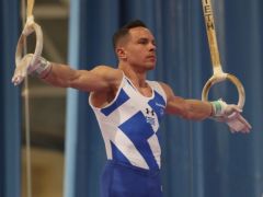 Unser Archivfoto (© Eurokinissi) zeigt Petrounias während einer früheren Meisterschaft in Griechenland.