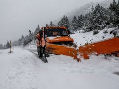 Unser Foto (© Eurokinissi) entstand am Montag (19.1.) auf dem Kissavos-Berg in Thessalien.