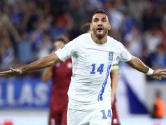 Pavlidis traf auch im Dress der Nationalmannschaft. (Foto: © Eurokinissi) 