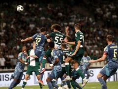 Panathinaikos in Aktion bei der Europa League Qualifikation (2024) gegen Ajax Amsterdam. Foto (© Eurokinissi)