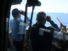 Unser Archivfoto (© Eurokinissi) entstand auf einem Schiff der griechischen Marine.