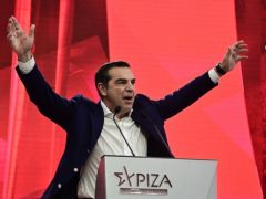 Unser Foto (© Eurokinissi) zeigt Oppositionschef Alexis Tsipras.