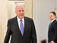 Unser Archivfoto (© Eurokinissi) zeigt den ehemaligen EU-Kommissar Dimitris Avramopoulos.