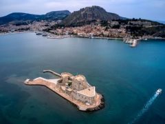 Unser Archivfoto (© Eurokinissi) zeigt Nafplion von oben.