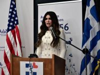 Unser Archivfoto (© Eurokinissi) zeigt die Botschafterin der USA in Athen Kimberly Guilfoyle.