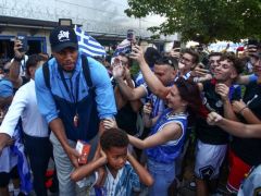 Unser Archivfoto (© Eurokinissi) zeigt Jannis Antetokounmpo in Athen.
