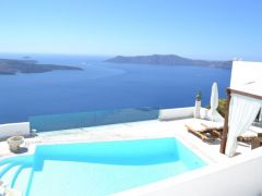Foto (© Griechenland Zeitung / Jan Hübel): Santorini