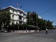 Unser Archivfoto (© Eurokinissi) zeigt das Gebäude, in dem die französische Botschaft in Athen untergebracht ist.