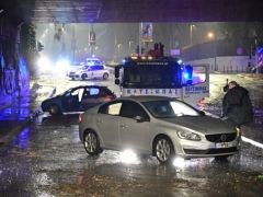 Unser Foto (© Eurokinissi) zeigt die Ausmaße der Unwetter von letzter Woche