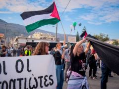 Unser Foto (© Eurokinissi) entstand am Dienstag (4.11.) in Chania auf Kreta.