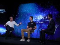 Unser Archivfoto (© Eurokinissi) entstand während der Veranstaltung „Greece in Orbit“ in Athen.