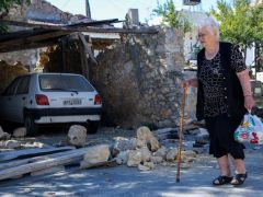 Unser Archivfoto (© Eurokinissi) entstand bei einem Erdbeben der Stärke 5,8 auf der Richterskala in Heraklion im September 2021.