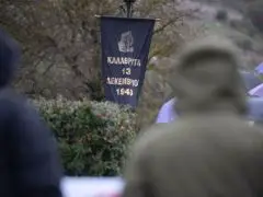 Unser Archivfoto ((© Eurokinissi) ist in Kalavryta auf der Peloponnes entstanden, wo am 13. Dezember 1943 die deutsche Besatzung ein Massaker verursachte.