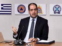 Unser Archivfoto (© Eurokinissi) zeigt den Minister für Klimakrise und Zivilschutz Jannis Kefalojannis.