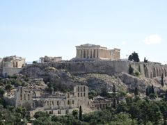 Ohne Gerüst! Westseite frisch renoviert: Unser Foto (© Eurokinissi) zeigt den Parthenon auf der Akropolis in Athen.