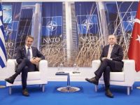 Unser Archivfoto (© Eurokinissi) entstand während eines früheren Treffens zwischen Premierminister Kyriakos Mitsotakis und dem türkischen Präsidenten Recep Tayyip Erdogan.