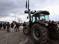 Unser Foto (© Eurokinissi) entstand am Sonntag (29.1.) während einer Demonstration von Landewirten in Böotien.